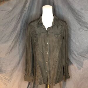 Silk Tommy Bahama Olive Shirt